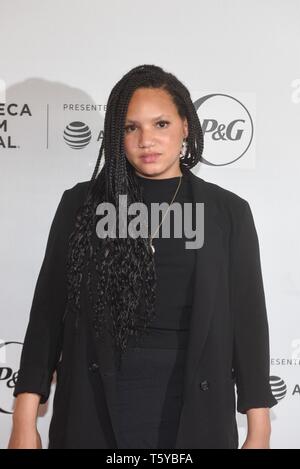 NEW YORK, NEW YORK - 26 avril : Haley Anderson assiste aux pourparlers Tribeca et la première de la Reine - 2019 Short Collective Tribeca Film Festival au Printemps Studio le 26 avril 2019 à New York. Photo : Jeremy Smith/imageSPACE/MediaPunch Banque D'Images