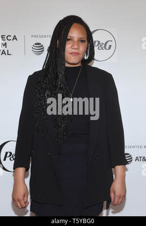 NEW YORK, NEW YORK - 26 avril : Haley Anderson assiste aux pourparlers Tribeca et la première de la Reine - 2019 Short Collective Tribeca Film Festival au Printemps Studio le 26 avril 2019 à New York. Photo : Jeremy Smith/imageSPACE/MediaPunch Banque D'Images