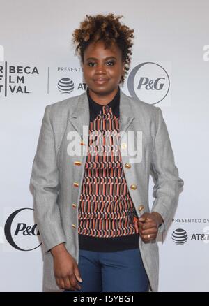 NEW YORK, NEW YORK - 26 avril : Dee Rees assiste aux pourparlers Tribeca et la première de la Reine - 2019 Short Collective Tribeca Film Festival au Printemps Studio le 26 avril 2019 à New York. Photo : Jeremy Smith/imageSPACE/MediaPunch Banque D'Images