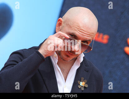 LOS ANGELES, CA 27 avril : Pitbull, arrive à STX Films Première mondiale de 'UglyDolls', au Regal Cinemas L.A. Vivre à Los Angeles en Californie le 27 avril 2019 Credit : Faye Sadou/MediaPunch Banque D'Images
