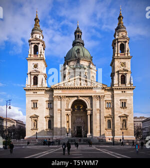 La basilique Saint-Étienne à Budapest, capitale de la Hongrie Banque D'Images