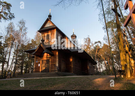 Grabarka, Pologne. Montagne sainte Grabarka, plus grand lieu de culte de l'Est de l'Église orthodoxe en Pologne, Siemiatycze en Podlasie Banque D'Images