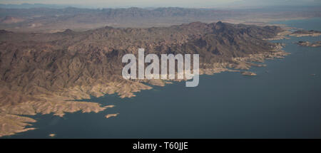 Vue aérienne de Lake Mead, Nevada Banque D'Images