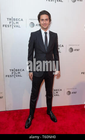 New York, NY - 27 Avril 2019 : Nat Wolff assiste à la première mondiale de l'équipe de tuer au cours de Tribeca Film Festival au Théâtre Stella Artois @ CCMB TRAC Banque D'Images