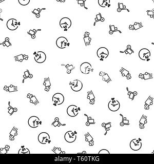 Service de livraison rapide Modèle transparente Vector Illustration de Vecteur