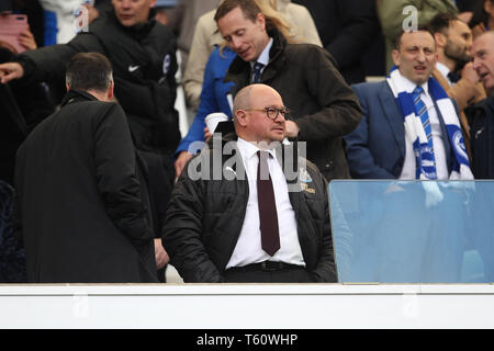 BRIGHTON, Angleterre 27 avril Directeur du Newcastle United Football de Lee Charnley au cours de la Premier League match entre Brighton et Hove Albion et Newcastle United à l'American Express Community Stadium, Brighton et Hove le samedi 27 avril 2019. (Crédit : Mark Fletcher | MI News) usage éditorial uniquement, licence requise pour un usage commercial. Photographie peut uniquement être utilisé pour les journaux et/ou à des fins d'édition de magazines. Banque D'Images