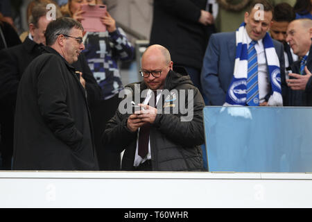 BRIGHTON, Angleterre 27 avril Directeur du Newcastle United Football de Lee Charnley au cours de la Premier League match entre Brighton et Hove Albion et Newcastle United à l'American Express Community Stadium, Brighton et Hove le samedi 27 avril 2019. (Crédit : Mark Fletcher | MI News) usage éditorial uniquement, licence requise pour un usage commercial. Photographie peut uniquement être utilisé pour les journaux et/ou à des fins d'édition de magazines. Banque D'Images