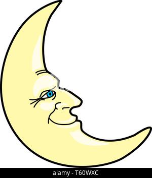 Lune Vector Illustration Illustration de Vecteur