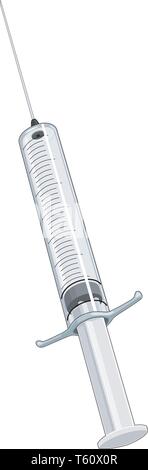 Seringue hypodermique Vector Illustration Illustration de Vecteur