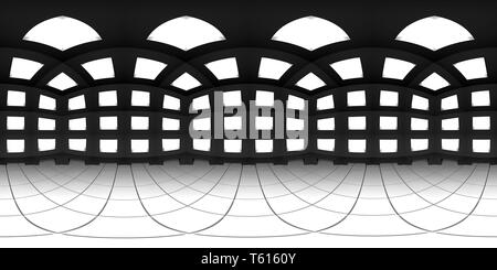 8K carte environnement HDRI sphériques panorama historique, source de lumière de l'intérieur résumé (rendu 3d illustration équirectangulaire) Banque D'Images