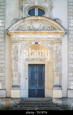 L'entrée du bâtiment de l'Architecture à Bordeaux Banque D'Images