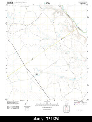 Carte TOPO USGS Géorgie GA Kildare 20110815 Restauration TM Banque D'Images