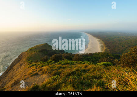 Aube sur Byron Bay, New South Wales, Australie Banque D'Images