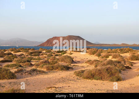 Dunes de Corralejo et de Lobos, Fuerteventura, îles Canaries, Espagne Banque D'Images