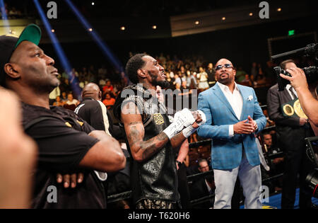 Las Vegas, NV, USA. Apr 27, 2019. ***Couverture maison*** Robert Easter Jr vs Rances Marguerite à la Chelsea à The Cosmopolitan of Las Vegas à Las Vegas, NV le 27 avril 2019. Crédit : Erik Kabik Photography/media/Alamy Punch Live News Banque D'Images