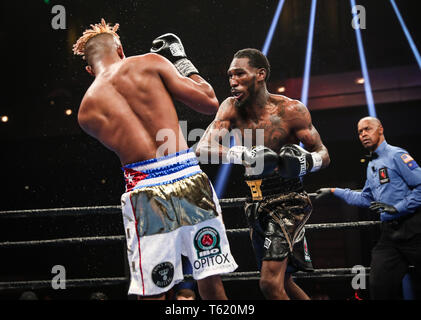 Las Vegas, NV, USA. Apr 27, 2019. ***Couverture maison*** Robert Easter Jr vs Rances Marguerite à la Chelsea à The Cosmopolitan of Las Vegas à Las Vegas, NV le 27 avril 2019. Crédit : Erik Kabik Photography/media/Alamy Punch Live News Banque D'Images