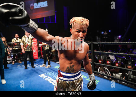 Las Vegas, NV, USA. Apr 27, 2019. ***Couverture maison*** Robert Easter Jr vs Rances Marguerite à la Chelsea à The Cosmopolitan of Las Vegas à Las Vegas, NV le 27 avril 2019. Crédit : Erik Kabik Photography/media/Alamy Punch Live News Banque D'Images