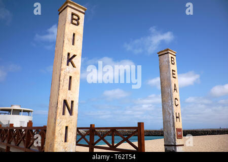 Bikini Beach Club, Santa Maria, île de Sal, Cap-Vert, Afrique Banque D'Images