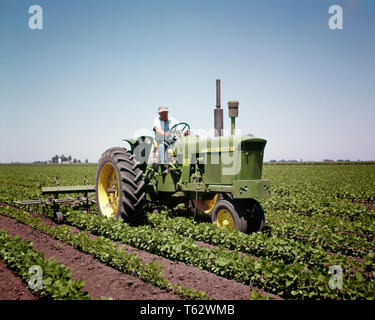 1970 Agriculteur conduisant un tracteur John Deere de cultiver des haricots de soja ILLINOIS USA - kf6489 ELLE001 HARS, États-Unis d'Amérique les hommes de confiance d'AGRICULTURE HARICOTS D'ÂGE MOYEN EN AMÉRIQUE DU NORD L'AGRICULTURE HOMME D'ÂGE MOYEN DE COMPÉTENCES COMPÉTENCES NORD-AMÉRICAIN DE L'OCCUPATION DES CULTURES AGRICOLES FIERTÉ CONNAISSANCES CONNEXION MÉTIERS ALIMENTATION CROISSANCE RÉCOLTE TRACTEURS ILLINOIS PRECISION l'origine ethnique caucasienne CULTIVER CULTIVER DEERE IL MIDWEST MIDWEST Old Fashioned Banque D'Images