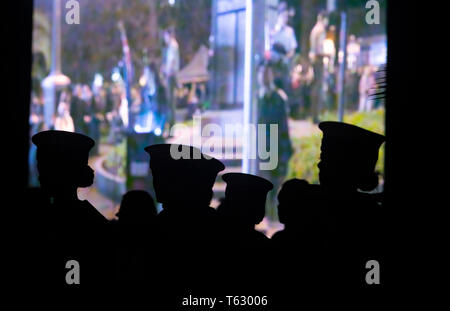 Photo par Tim Cuff - 25 avril 2019 - Services de l'Anzac Day, Nelson, Nouvelle-Zélande Banque D'Images