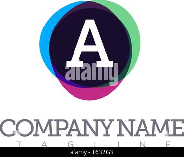 Une lettre modèle LOGO MODERNE Illustration de Vecteur