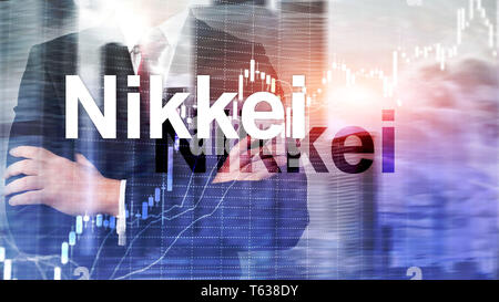 Le Nikkei 225 Stock Average index. Financial Business concept économique. Banque D'Images