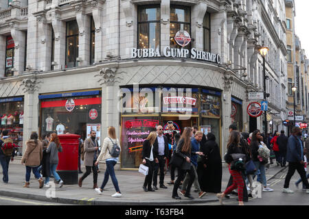 Bubba Gump Shrimp Co., London, England, UK Banque D'Images