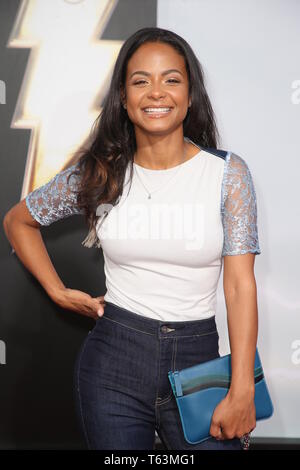 'Shazm !' Première mondiale tenue au Théâtre chinois de Grauman avec : Christina Milian Où : Los Angeles, California, United States Quand : 28 mars 2019 Credit : FayesVision/WENN.com Banque D'Images