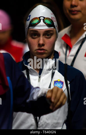 L'Italie Monica Boggioni avant la compétition dans la classe multi-femmes 100 mètres brasse World Series finale, au cours de la 3e Journée de la Para britannique 2019 Banque D'Images