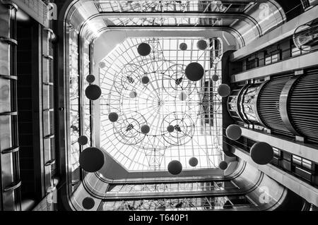 Et moderne conteporary arcitectural de fiction. Abstrait architecture fragment. Banque D'Images