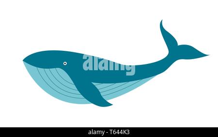 Illustration de cute cartoon whale Illustration de Vecteur