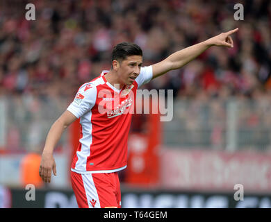 Berlin, Deutschland. Apr 28, 2019. 2. Bundesliga, 31. Journée, Union européenne Union européenne (Berlin) - HSV Hamburg Hambourg Hambourg (HH) 2 : 0, le 28/04/2019 à Berlin/Allemagne. ¬ | Conditions de crédit dans le monde entier : dpa/Alamy Live News Banque D'Images