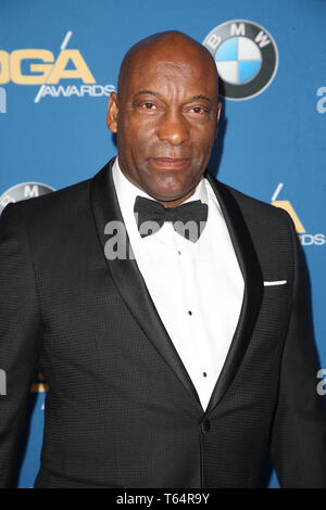 ***PHOTO*** cinéaste John Singleton est décédé à l'âge de 51 ans. Los Angeles, CA - 3 février : John Singleton à la 70e Prix annuel de la DGA au Beverly Hilton Hotel à Beverly Hills, Californie le 3 février 2018. Credit : Faye Sadou/MediaPunch Banque D'Images