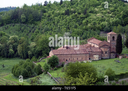 Abbaye de Vezzolano Albugnano,, Piémont, Italie Banque D'Images