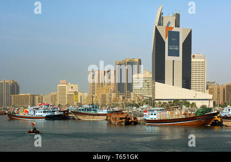 La crique de Dubaï, Dubaï Banque D'Images