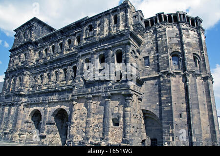 Porta Nigra, Trèves, Rhénanie-Palatinat, Allemagne Banque D'Images