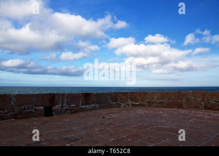 Belle plage sur l'île de Jersey, Channel Islands, Europe Banque D'Images