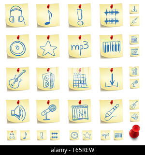 Sticker Icon Set Banque D'Images