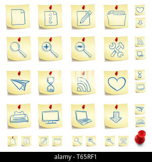 Sticker Icon Set Banque D'Images