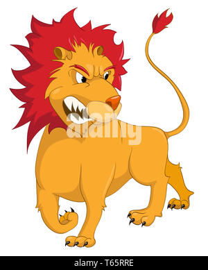 Personnage de Lion Banque D'Images