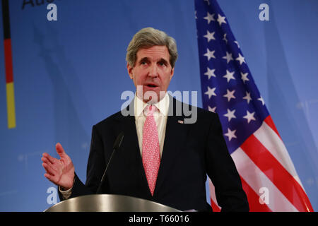 John Kerry rencontre FM Allemand Westerwelle. Banque D'Images