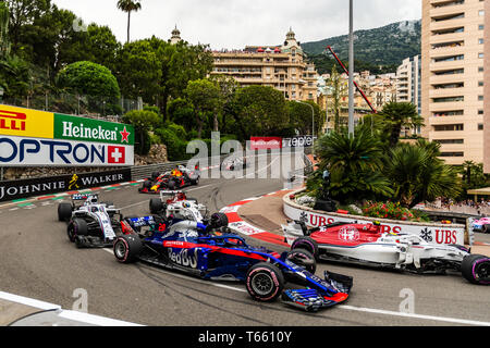 Monte Carlo / Monaco - 05/27/2018 - # 28 Brendon Hartley (NZL) dans sa Toro Rosso STR13 Honda lors de la Monaco GP Banque D'Images