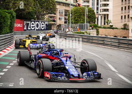 Monte Carlo / Monaco - 05/27/2018 - # 10 Pierre GASLY (FRA) dans sa Toro Rosso STR13 Honda lors de la Monaco GP Banque D'Images