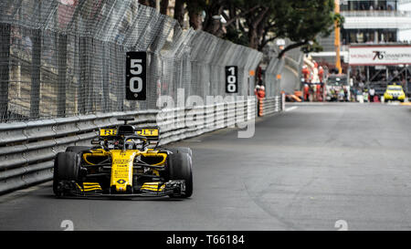 Monte Carlo / Monaco - 05/27/2018 - # 27 Nico HUELKENBERG (GER) dans son Reault L.R.18 lors de la Monaco GP Banque D'Images