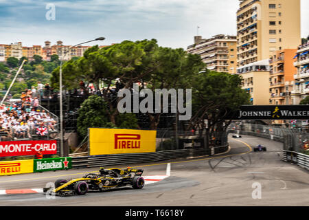 Monte Carlo / Monaco - 05/27/2018 - # 55 Carlos Sainz (ESP) dans son Reault L.R.18 lors de la Monaco GP Banque D'Images