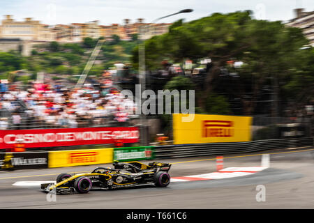 Monte Carlo / Monaco - 05/27/2018 - # 55 Carlos Sainz (ESP) dans son Reault L.R.18 lors de la Monaco GP Banque D'Images