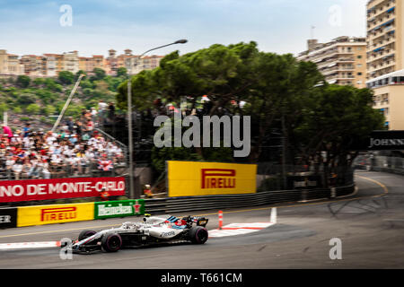 Monte Carlo / Monaco - 05/27/2018 - # 35 Sergey SIROTKIN (RUS) dans sa Williams FW41 au cours de la Monaco GP Banque D'Images