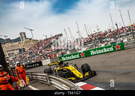 Monte Carlo / Monaco - 05/27/2018 - # 55 Carlos Sainz (ESP) dans son Reault L.R.18 lors de la Monaco GP Banque D'Images