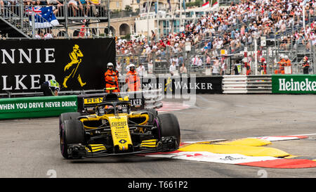 Monte Carlo / Monaco - 05/27/2018 - # 55 Carlos Sainz (ESP) dans son Reault L.R.18 lors de la Monaco GP Banque D'Images