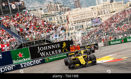 Monte Carlo / Monaco - 05/27/2018 - # 55 Carlos Sainz (ESP) dans son Reault L.R.18 lors de la Monaco GP Banque D'Images